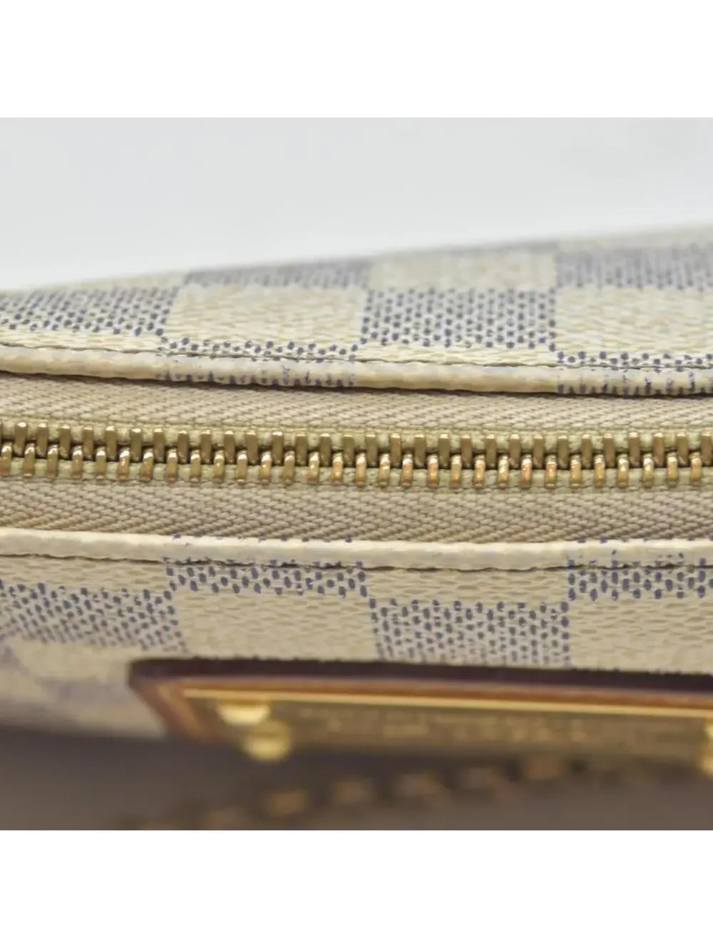 $1460 2012 Louis Vuitton Damier Azur Eva Clutch SN2182